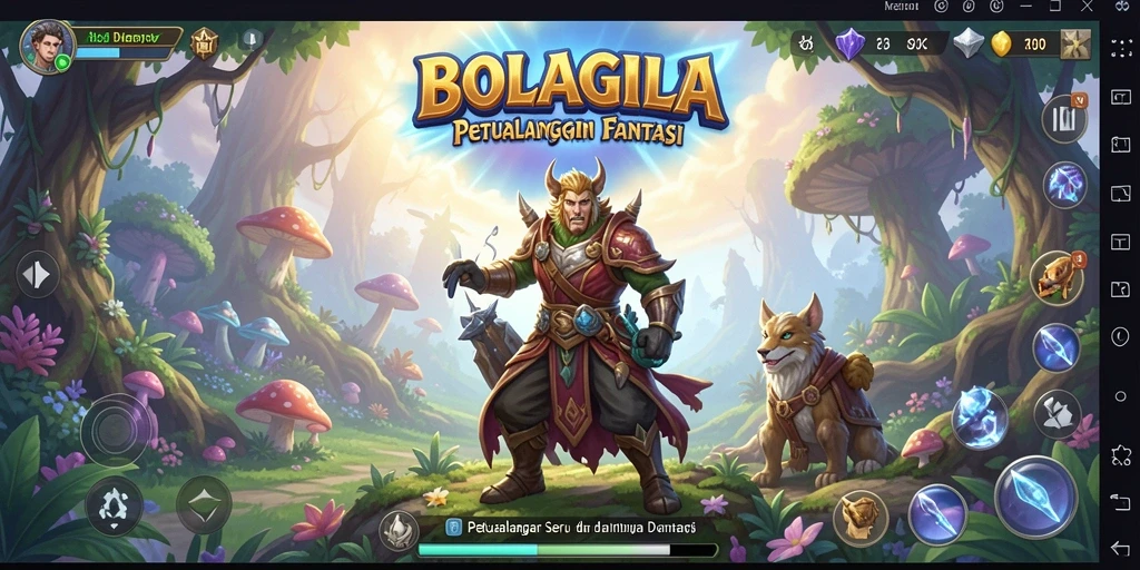 Tampilan screenshot BOLAGILA yang menampilkan aksi seru dalam petualangan.