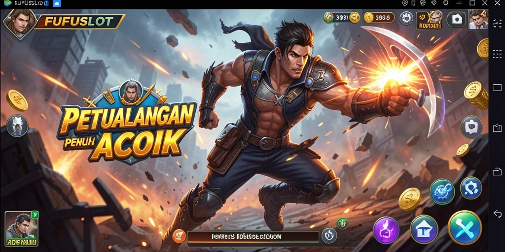 Tampilan gameplay mendebarkan dari FUFUSLOT yang menggugah adrenalin.