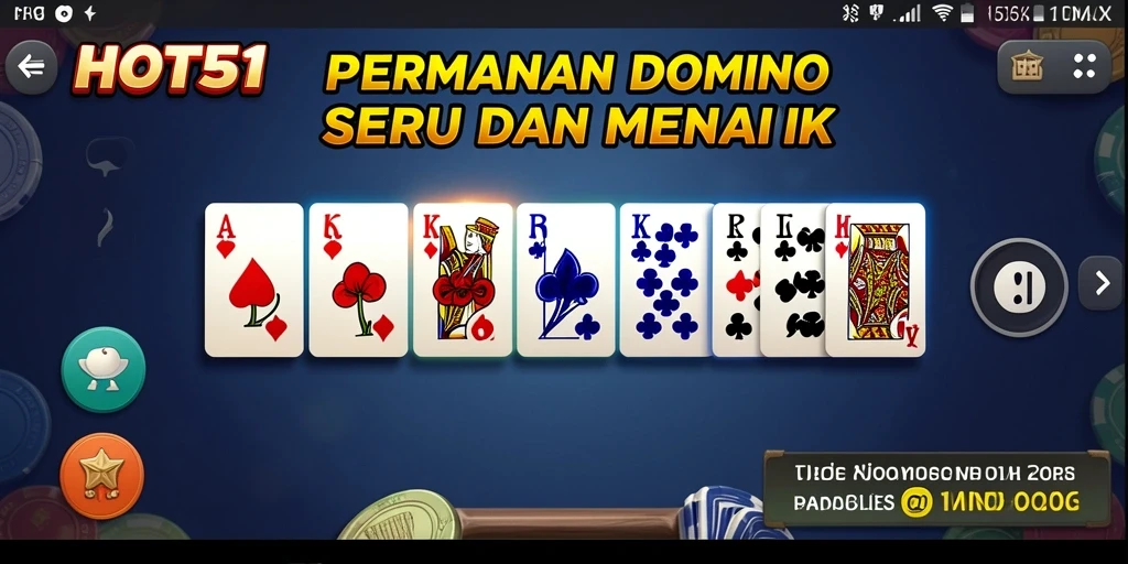 Gameplay HOT51 yang menarik dan seru dalam permainan Domino.