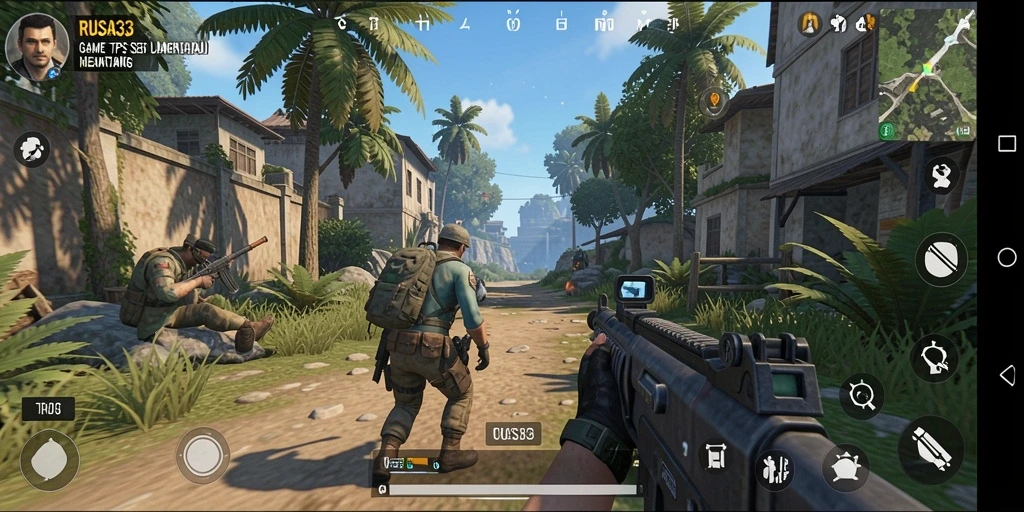 Tampilan gameplay RUSA33 yang menegangkan dan menarik.