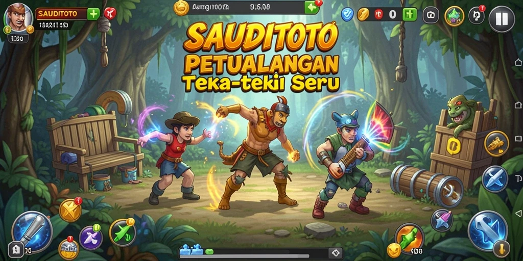 Screenshot gameplay SAUDITOTO yang menampilkan teka-teki seru.