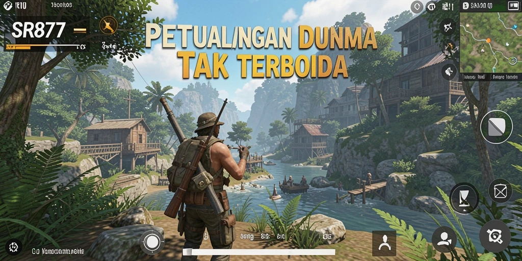 Tangkapan layar gameplay yang menampilkan dunia terbuka yang luas.